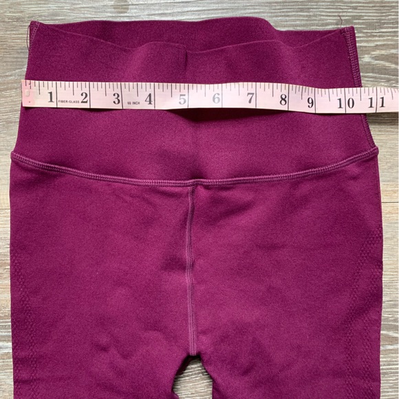 Fabletics Sculptknit Maroon Leggings XS - Picture 4 of 7